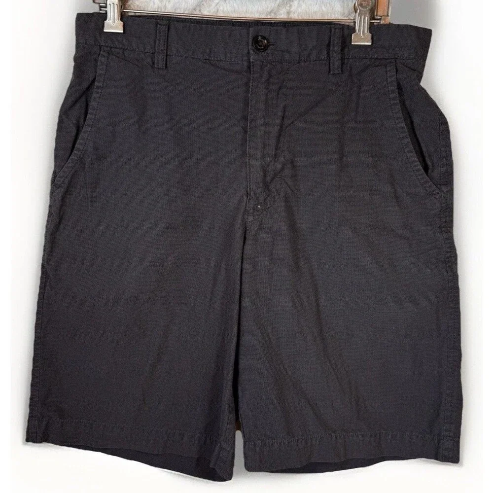 Banana Republic Shorts Mens Size 32 Chino Dark‎ Gray Lightweight 100% Cotton
